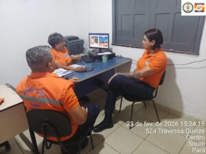 Defesa Civil realiza visita técnica para monitorar erosão costeira em Soure, no Marajó.
